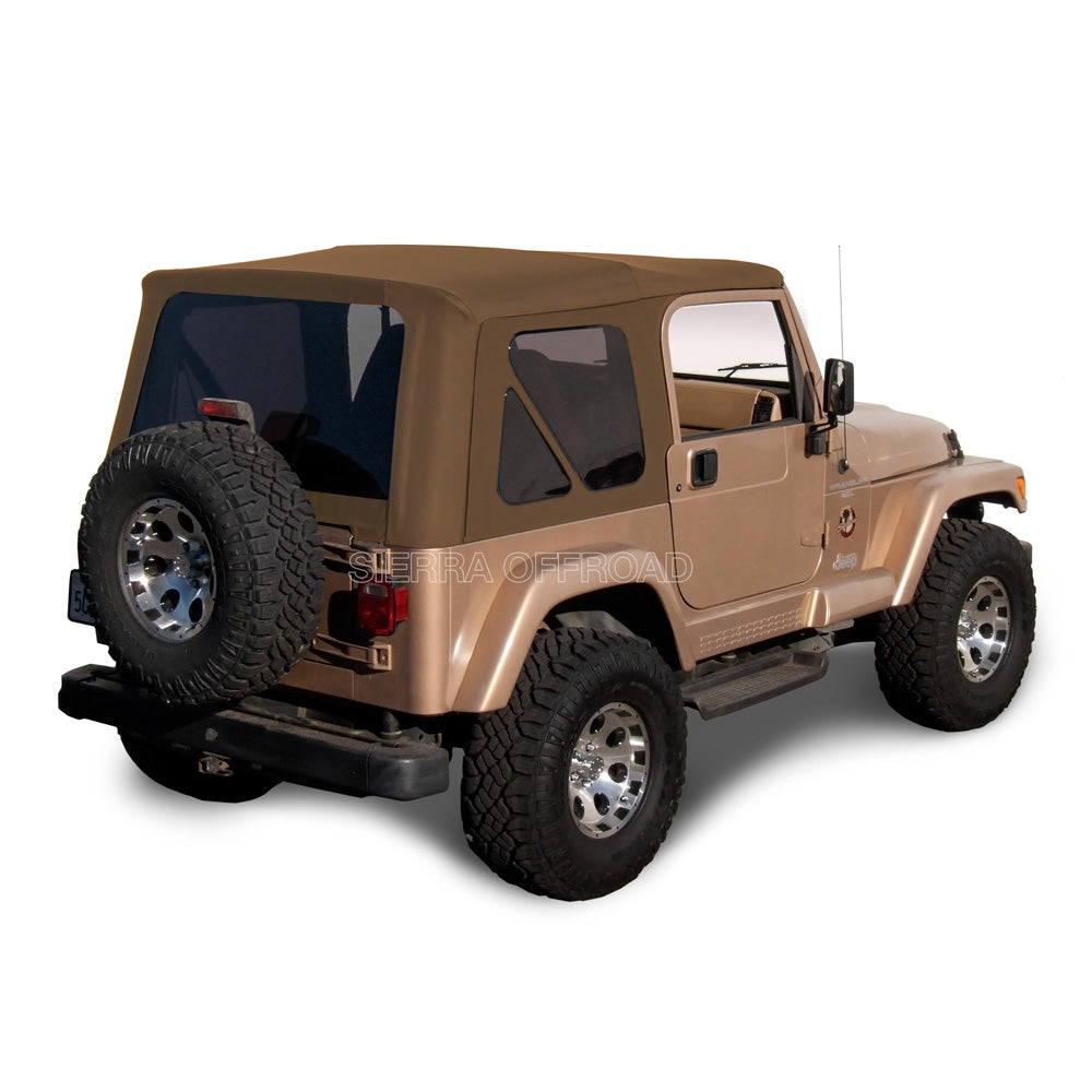 Sierra Offroad Jeep Wrangler TJ (1997-2006) Factory Style Soft Top with Tinted Windows in Spice Denim
