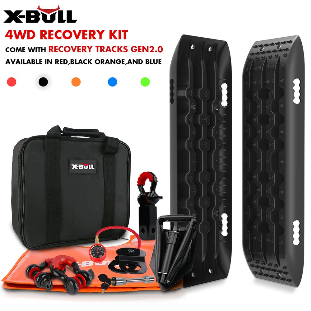 Beach and Sand Recovery Pack, X-BULL 13-piece kit with recovery tracks