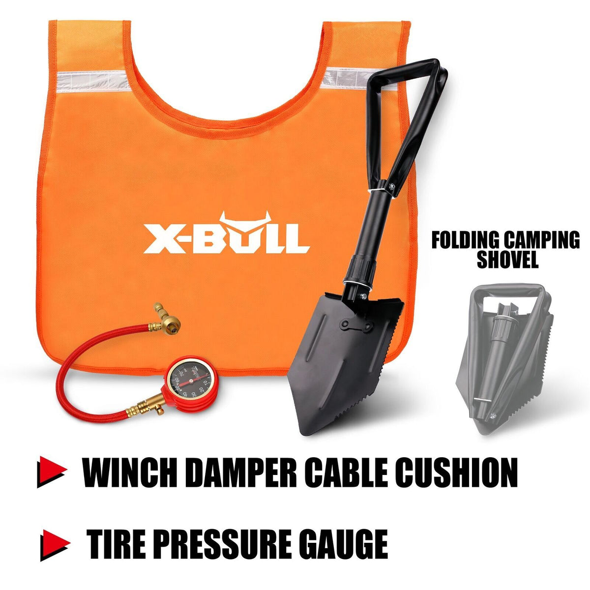 Beach and Sand Recovery Pack, X-BULL 13-piece kit with recovery tracks, view 6