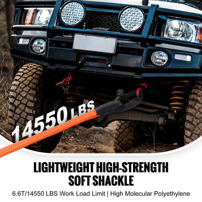 Synthetic soft shackles, 2 pack, black, view 2